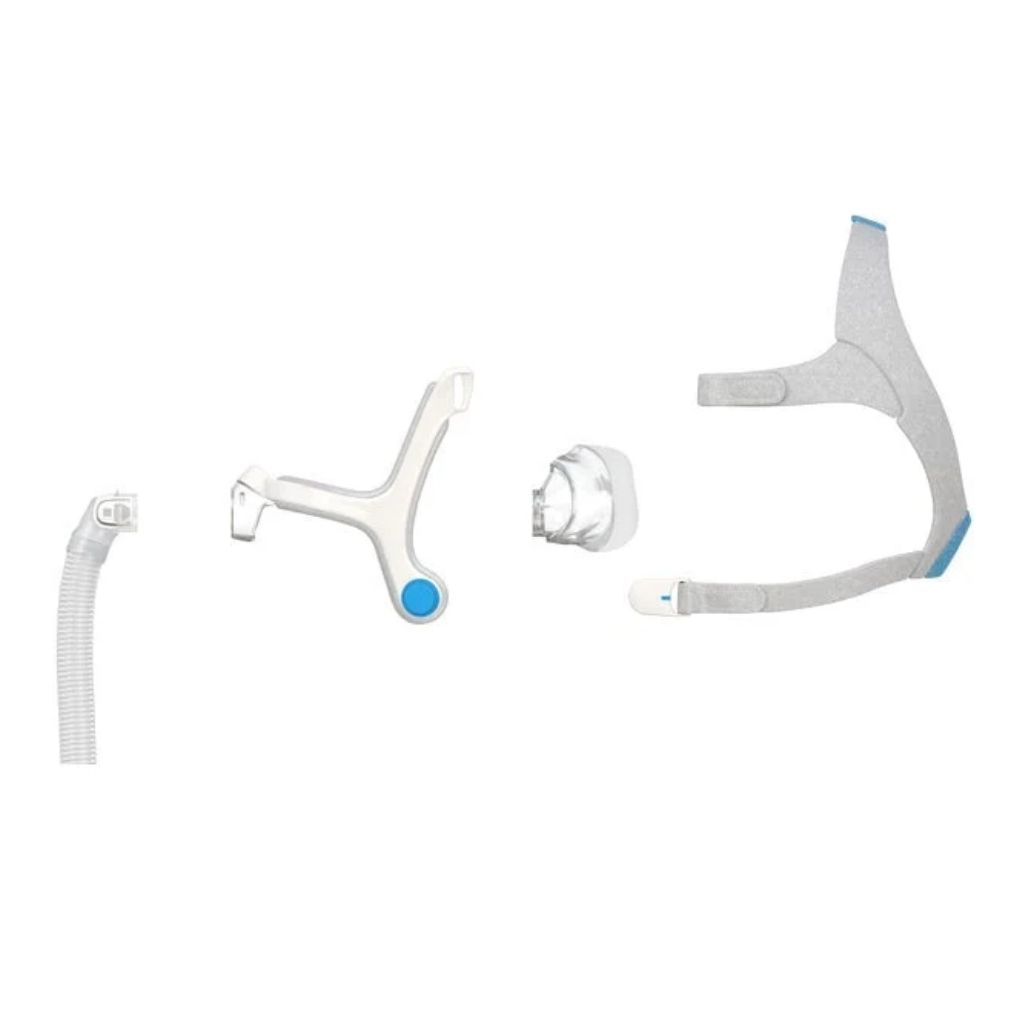 Jednotlivé časti nosovej CPAP masky ResMed AirFit N20